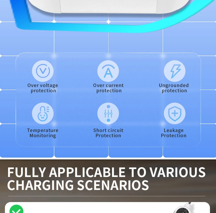 3.5kw 16A Compact and Portable EV Car Charger with 4.5m Cable & Schuko Plug for Electric Vehicle Charging Wallbox