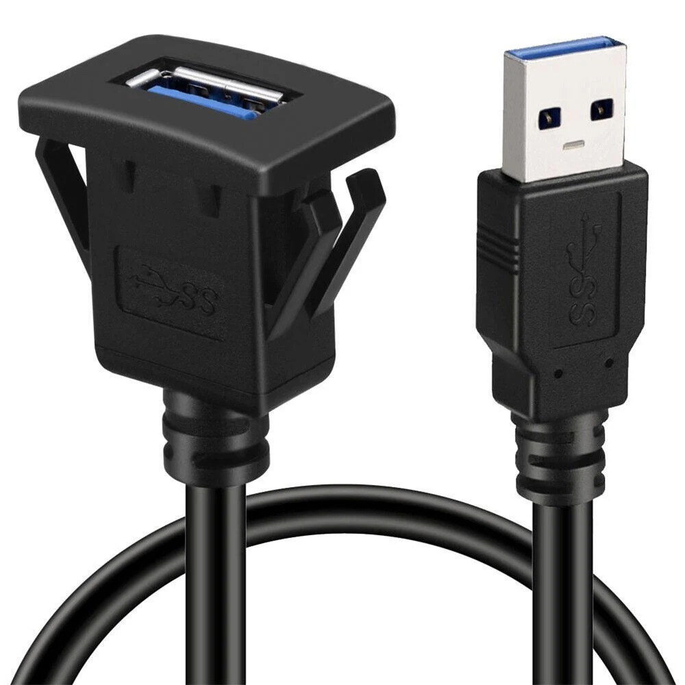 Single Port USB 3.0 Car Truck Boat Motorn Extension Cable