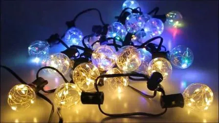 20 luci elettriche per esterni G40 Lampadine Edison multicolori Luci natalizie