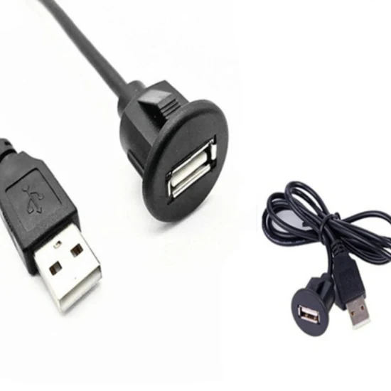 Sistema di cablaggio universale, cavo prolunga USB con fibbia per cruscotti di auto, camion, barche e moto